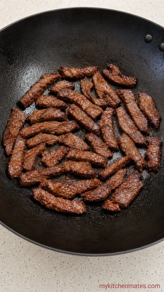 20-Minute Asian Beef Stir Fry Step 3: Sear the Beef