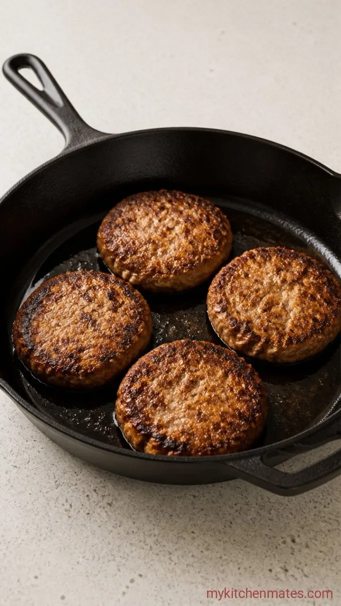 Juicy Ground Chicken Burgers (Ready in 20 Minutes) Step 3: Sear the Burgers