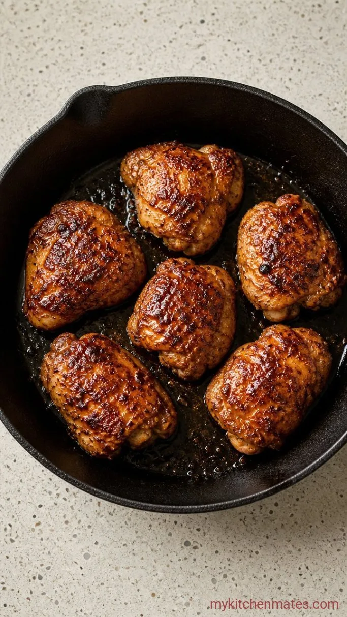 Step 3: Sear the Chicken Thighs