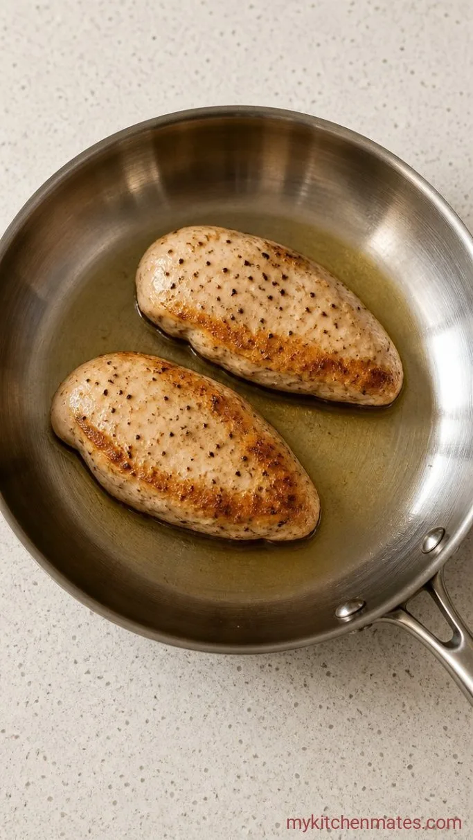 Juicy Lemon Pepper Chicken Breast (Ready in 20 Minutes) Step 3: Sear the Chicken