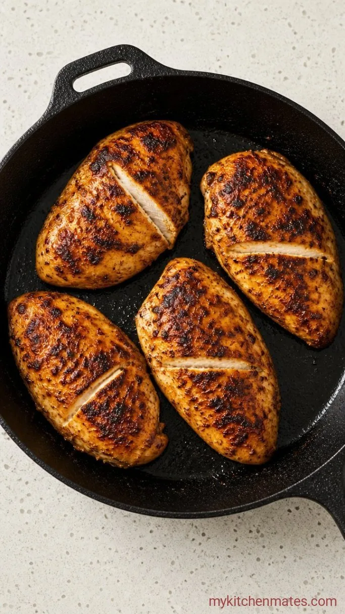 Greek Yogurt Chicken Marinade Step 3: Sear the Chicken