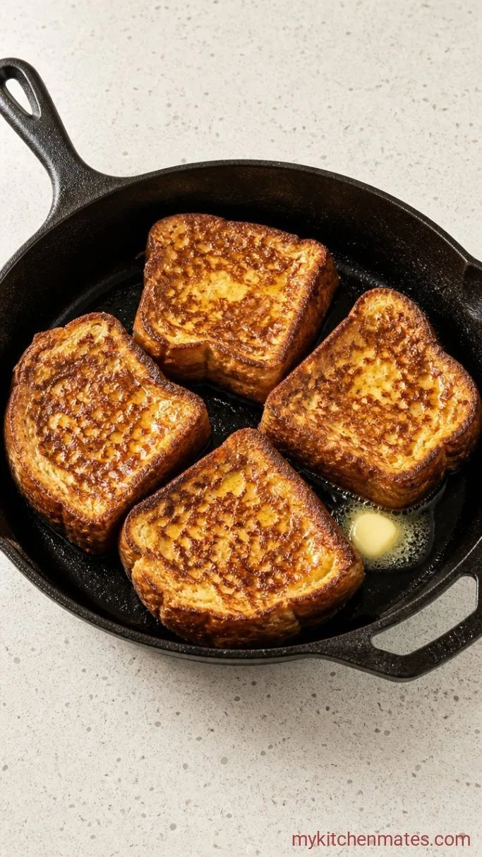 15-Minute Banana French Toast Step 3: Sear the French Toast
