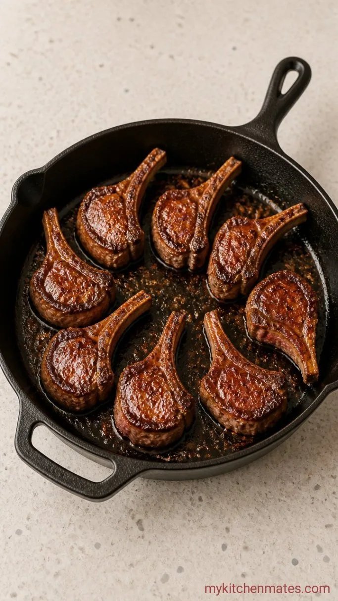 Step 3: Sear the Lamb Chops