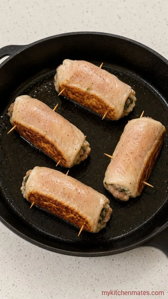 Step 3: Sear the Roll-Ups