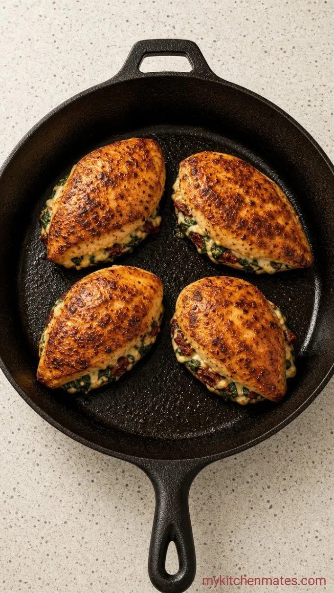 Step 3: Sear the Stuffed Chicken