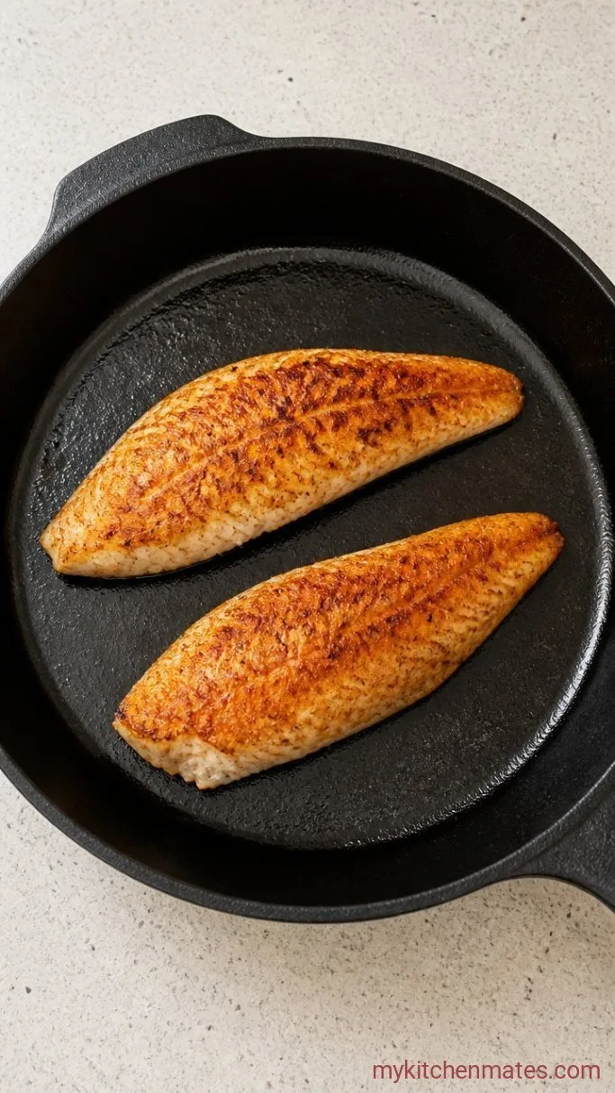 Step 3: Sear the Tilapia