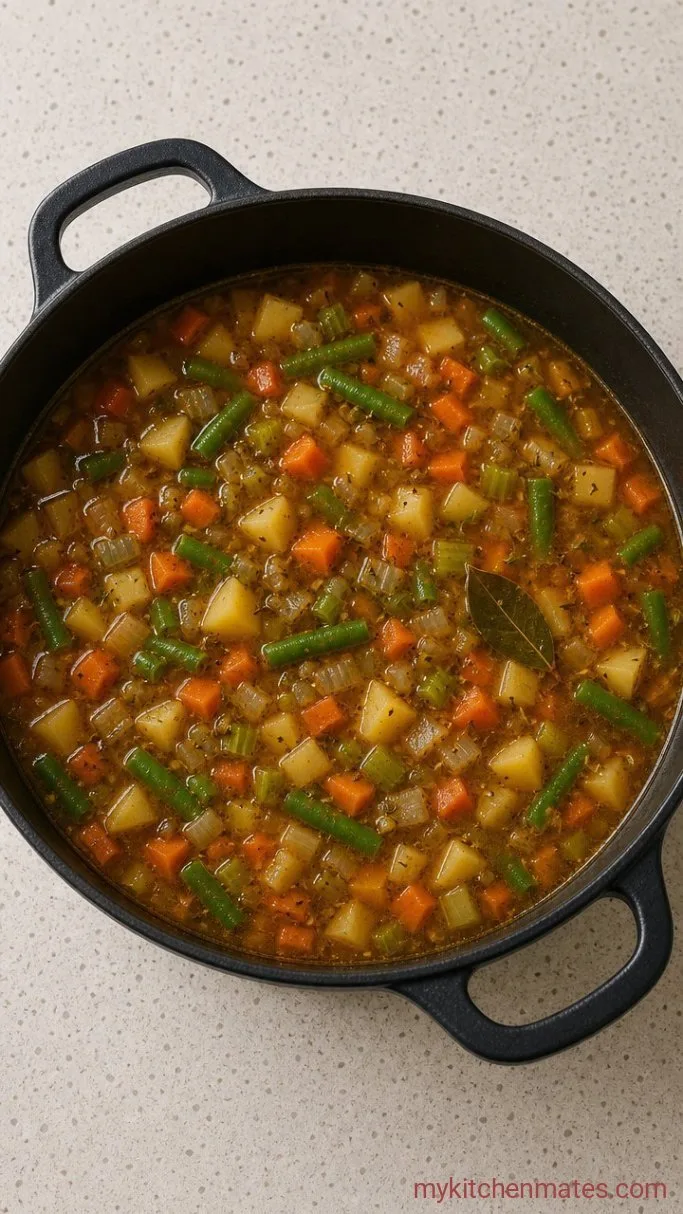 30-Minute Vegetable Broth Soup Step 3: Season the Soup