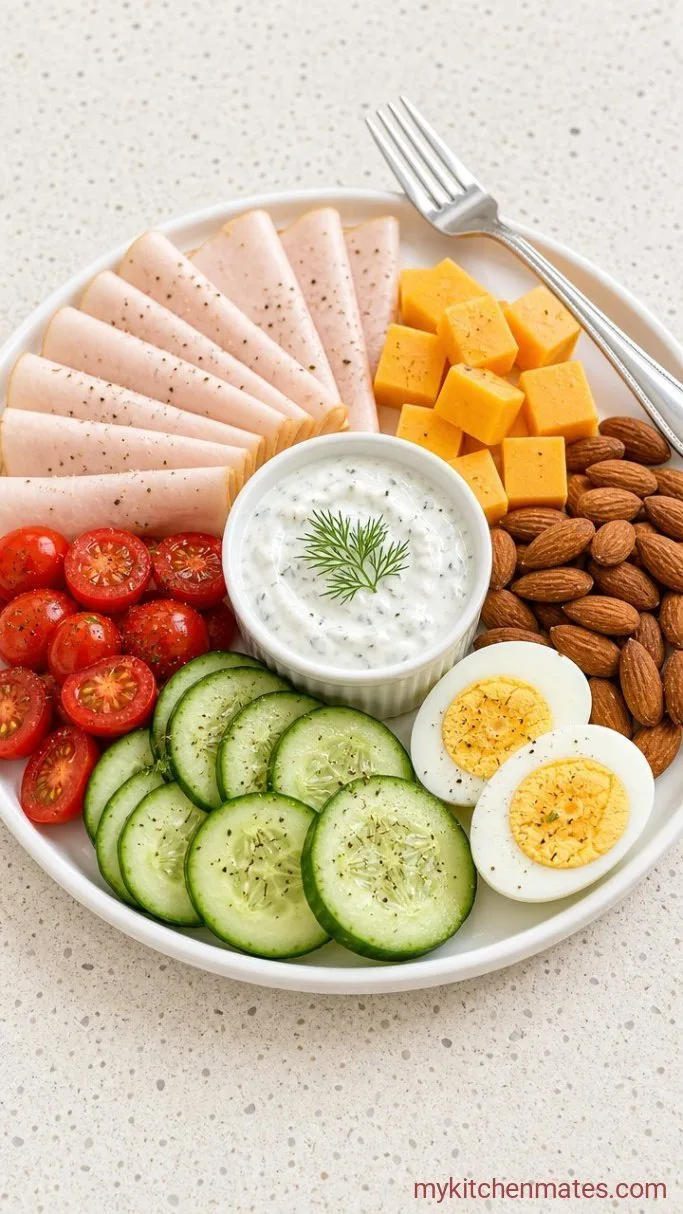 Quick High Protein Snack Plate (Ready in 10 Minutes) Step 3: Serve and Dig In