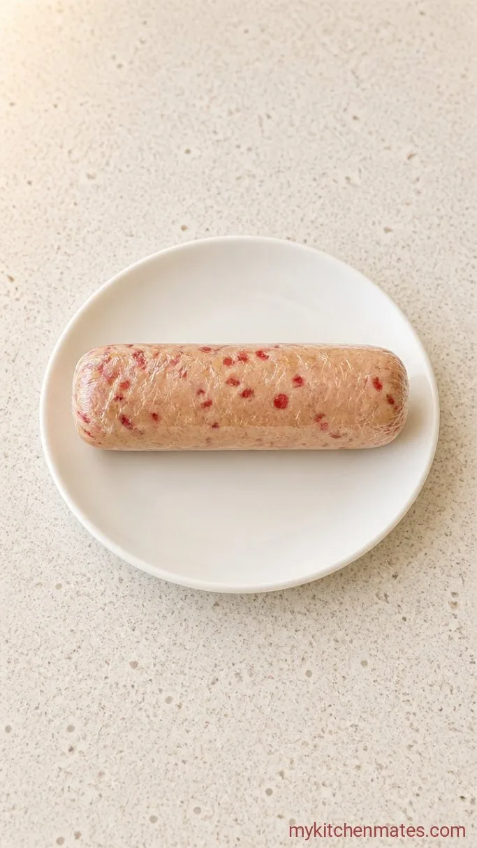 Buttery Cherry Shortbread Cookies Step 3: Shape and Chill the Dough