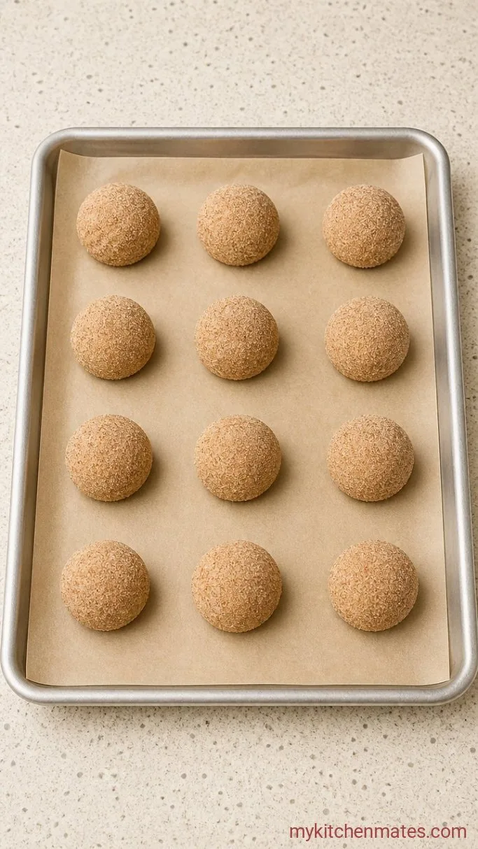 Step 3: Shape and Coat the Dough Balls