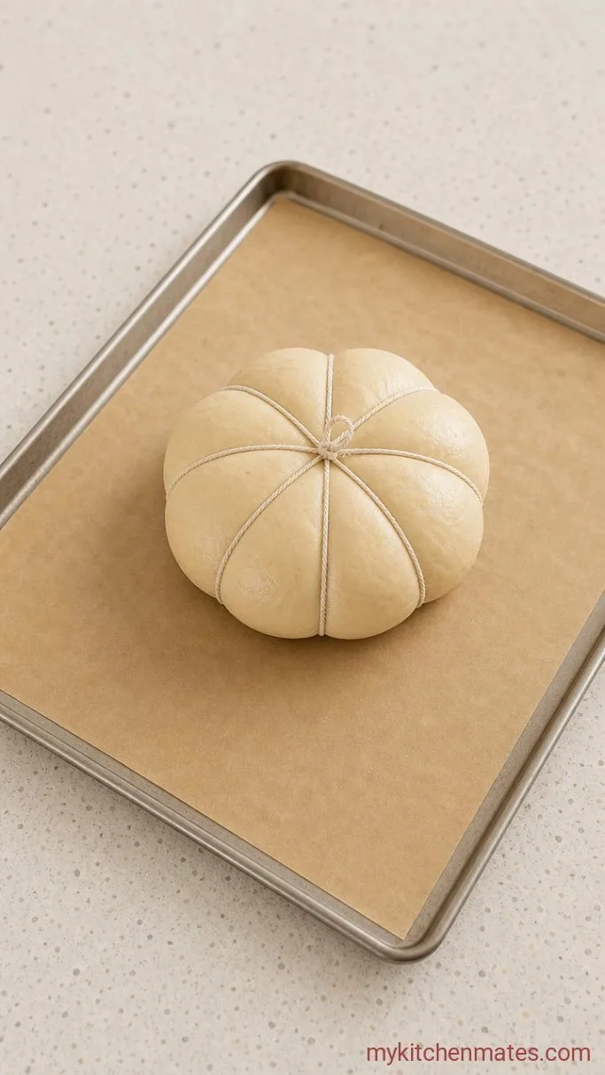 Step 3: Shape and Tie the Pumpkin