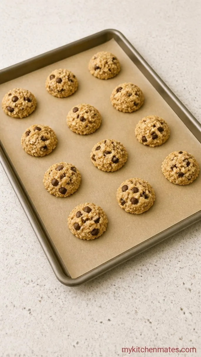 4-Ingredient Flourless Oatmeal Cookies Step 3: Shape the Cookies