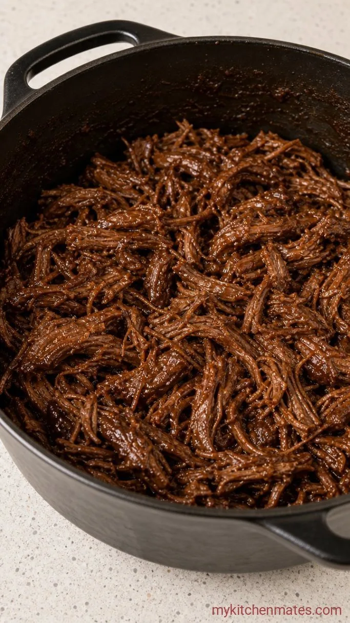 Step 3: Shred and Simmer the Beef