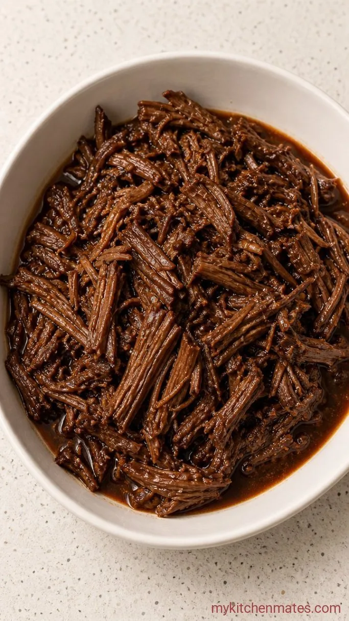 Slow Cooker Shredded Beef Nachos Step 3: Shred the Beef
