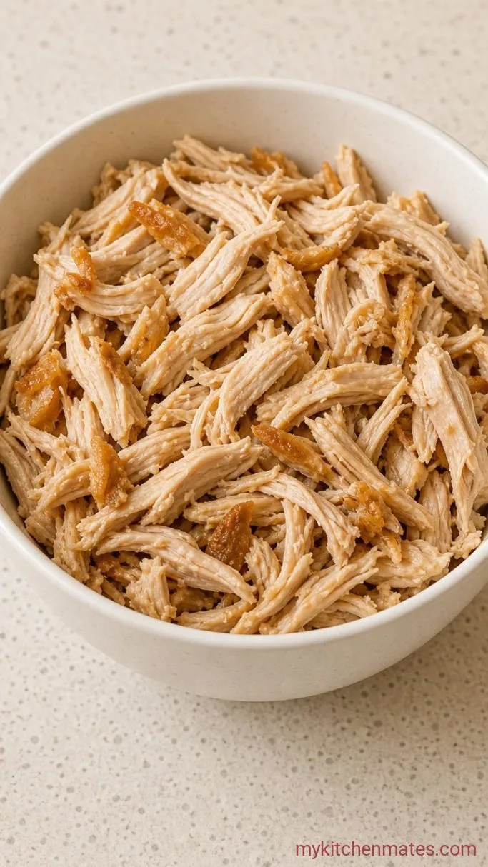 Quick Weeknight Chicken Corn Soup Step 3: Shred the Chicken