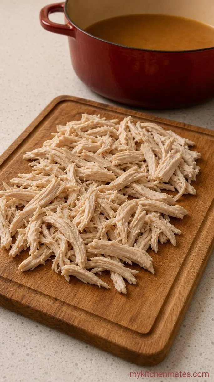 Smoky Southwest Chicken Soup (Ready in 45 Minutes) Step 3: Shred the Chicken