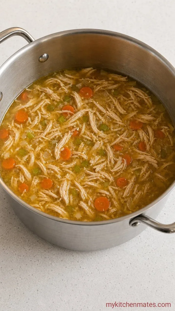 Hearty Chicken Kale Soup Step 3: Shred the Chicken
