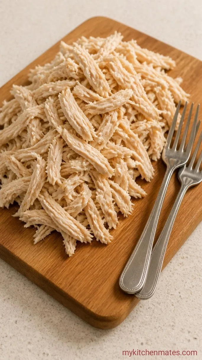 Creamy Shredded Chicken Pasta in 30 Minutes Step 3: Shred the Chicken