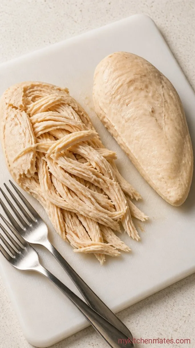 30-Minute Stovetop Shredded Chicken Tacos Step 3: Shred the Chicken