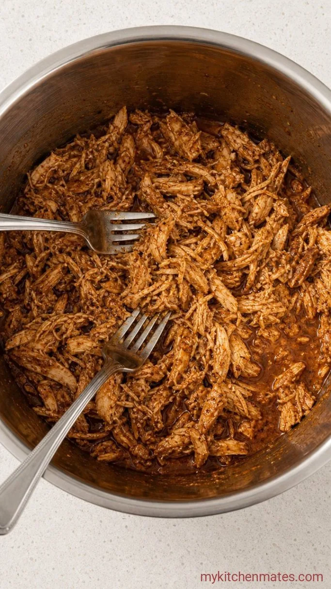 Juicy Instant Pot BBQ Chicken in 25 Minutes Step 3: Shred the Chicken
