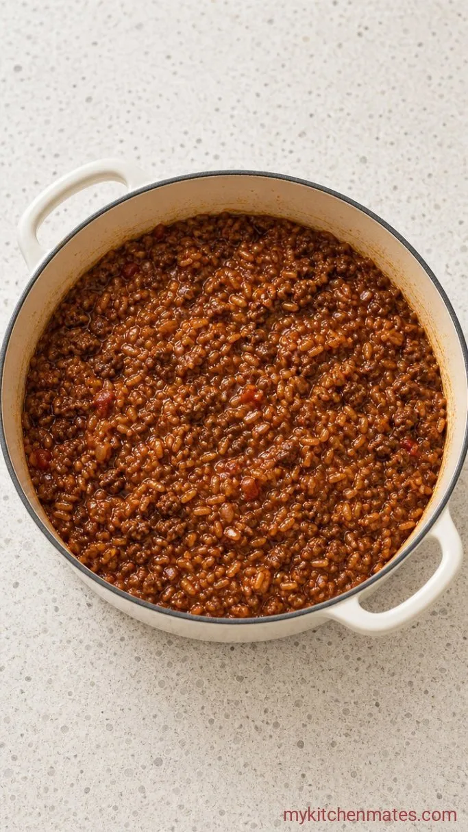 Step 3: Simmer and Bake the Casserole