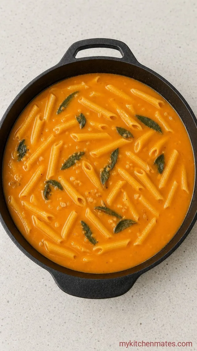 Step 3: Simmer in the Pumpkin Broth