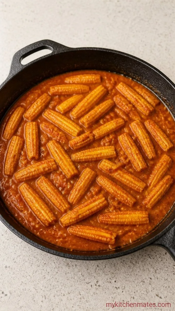 Step 3: Simmer the Baby Corn