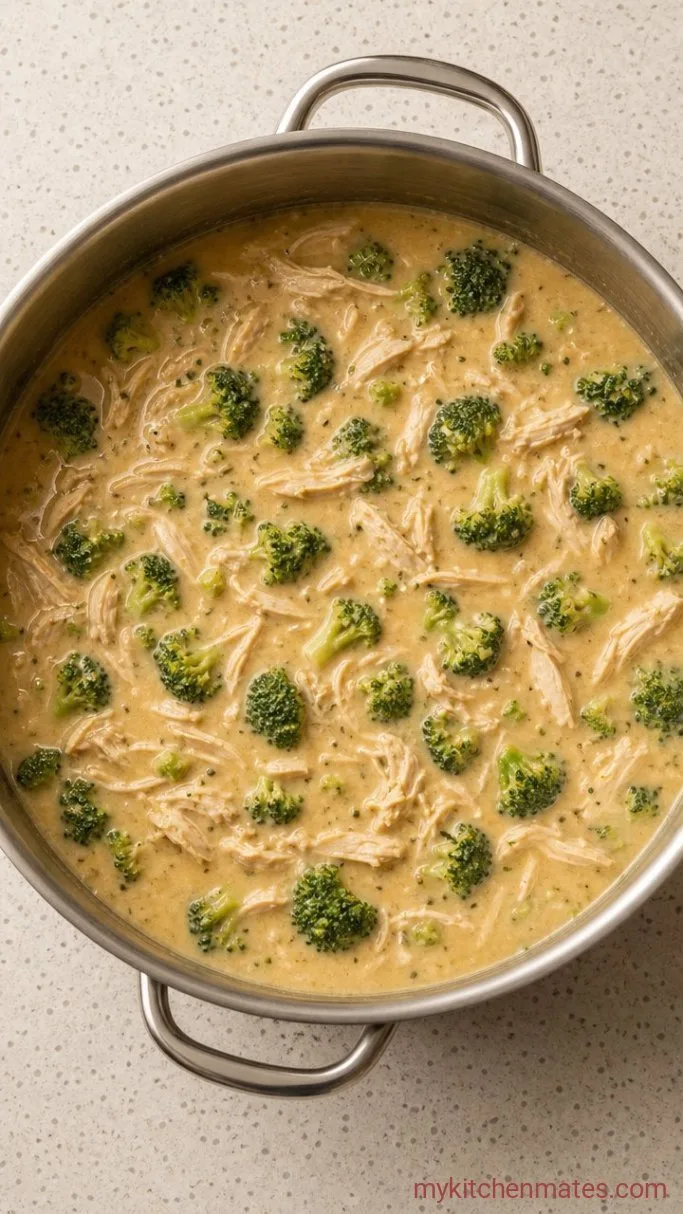 Step 3: Simmer the Broccoli and Chicken
