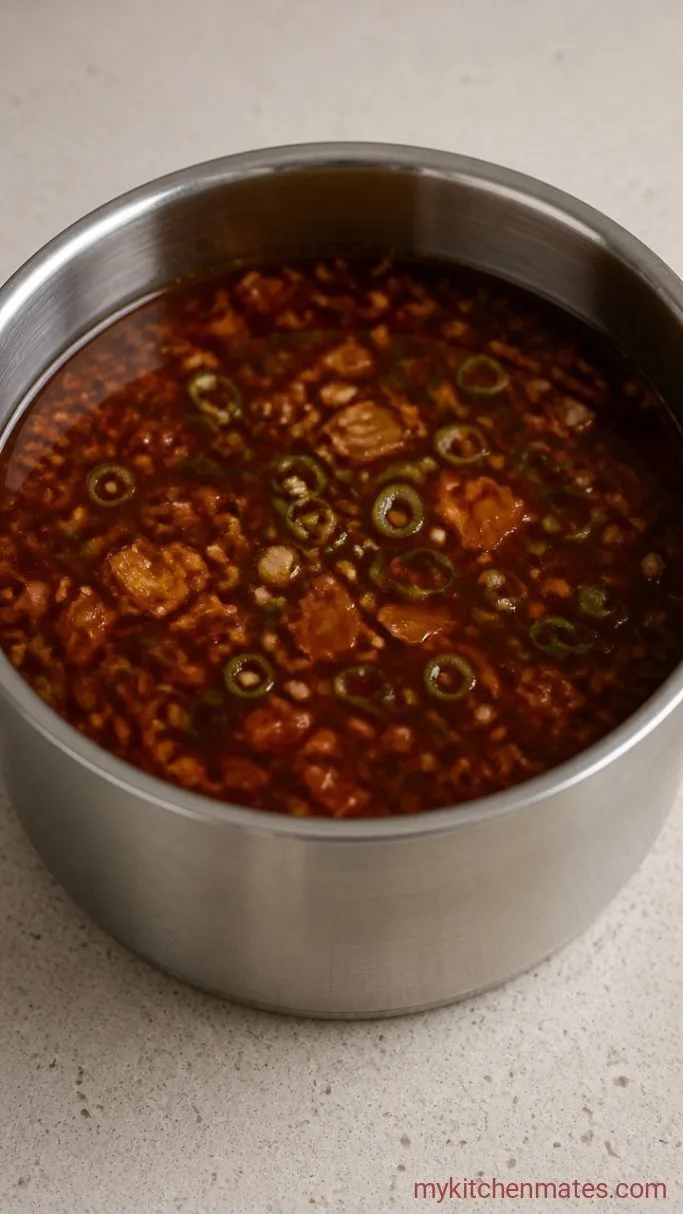 Spicy Korean Ramen with Gochujang and Crispy Spam Step 3: Simmer the Broth