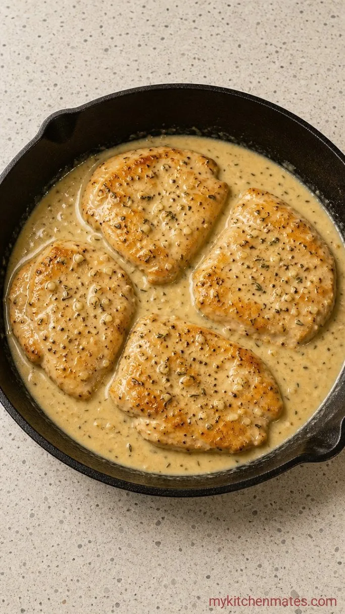 15-Minute Creamy Keto Chicken Breast Step 3: Simmer the Chicken