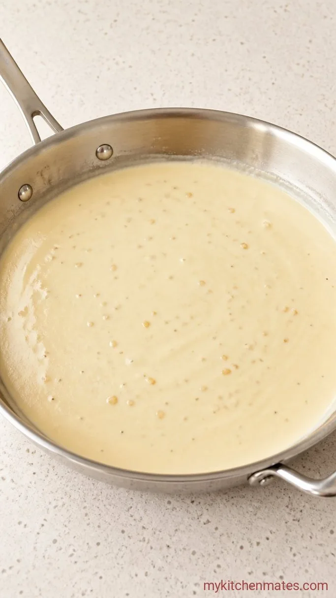 Step 3: Simmer the Cream Sauce