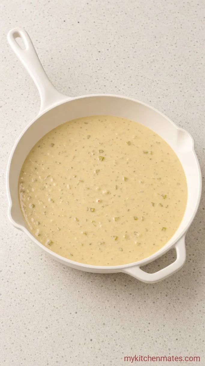 Creamy Low Carb White Chicken Enchiladas (Ready in 45 Minutes) Step 3: Simmer the Creamy Sauce
