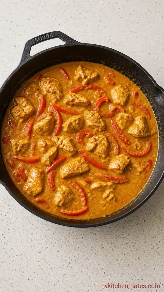 30-Minute Creamy Coconut Curry Chicken Step 3: Simmer the Curry