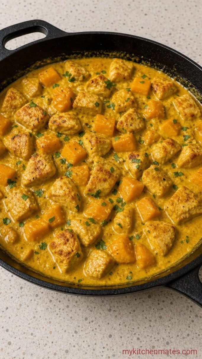 30-Minute Mango Chicken Curry Step 3: Simmer the Curry