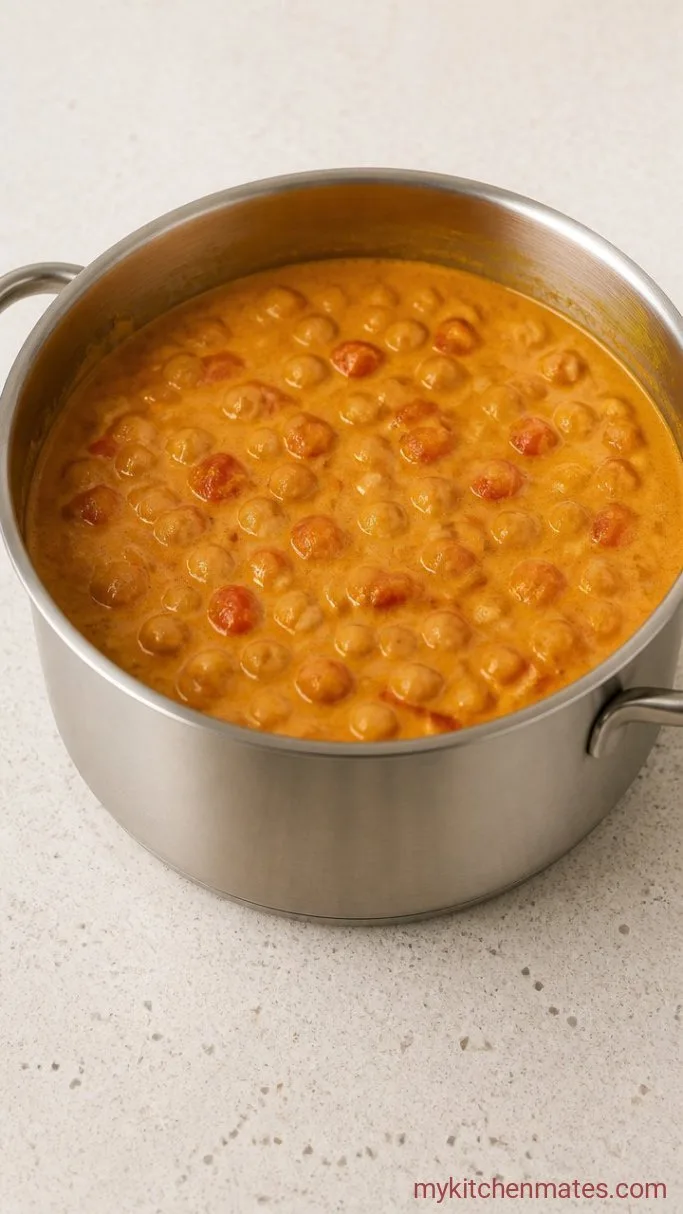 30-Minute Chickpea Coconut Curry Step 3: Simmer the Curry