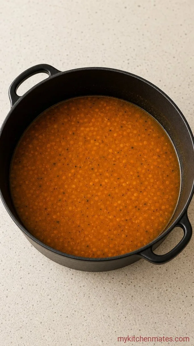 30-Minute Coconut Curry Lentil Soup Step 3: Simmer the Lentils