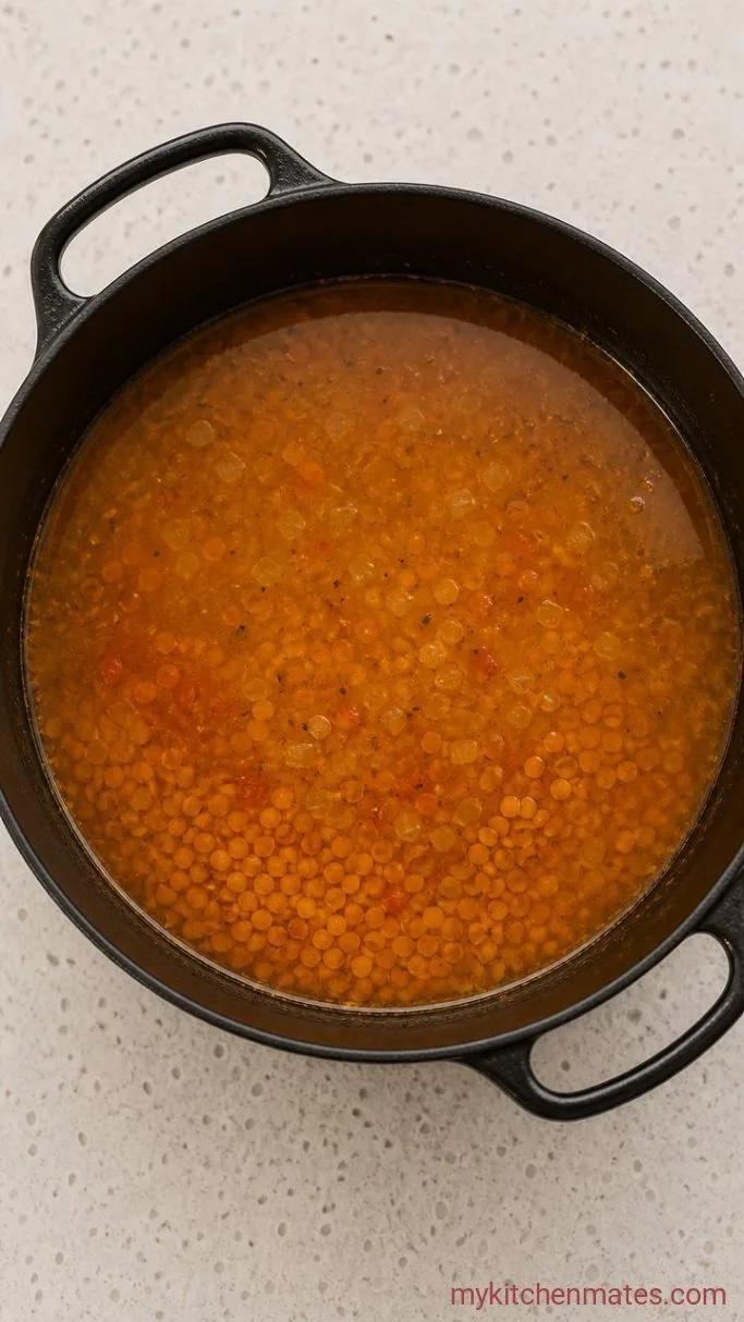 Creamy Coconut Lentil Soup (Ready in 30 Minutes) Step 3: Simmer the Lentils