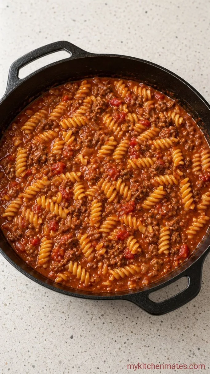 Step 3: Simmer the Pasta in the Sauce
