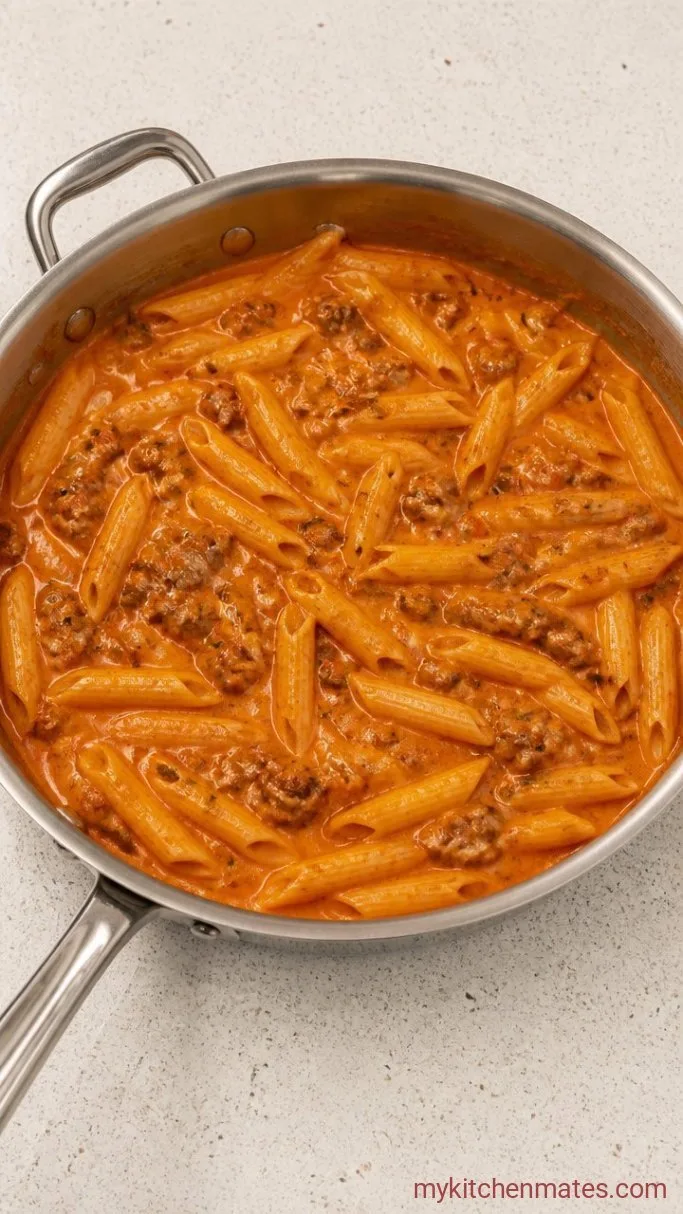 Step 3: Simmer the Pasta in the Sauce