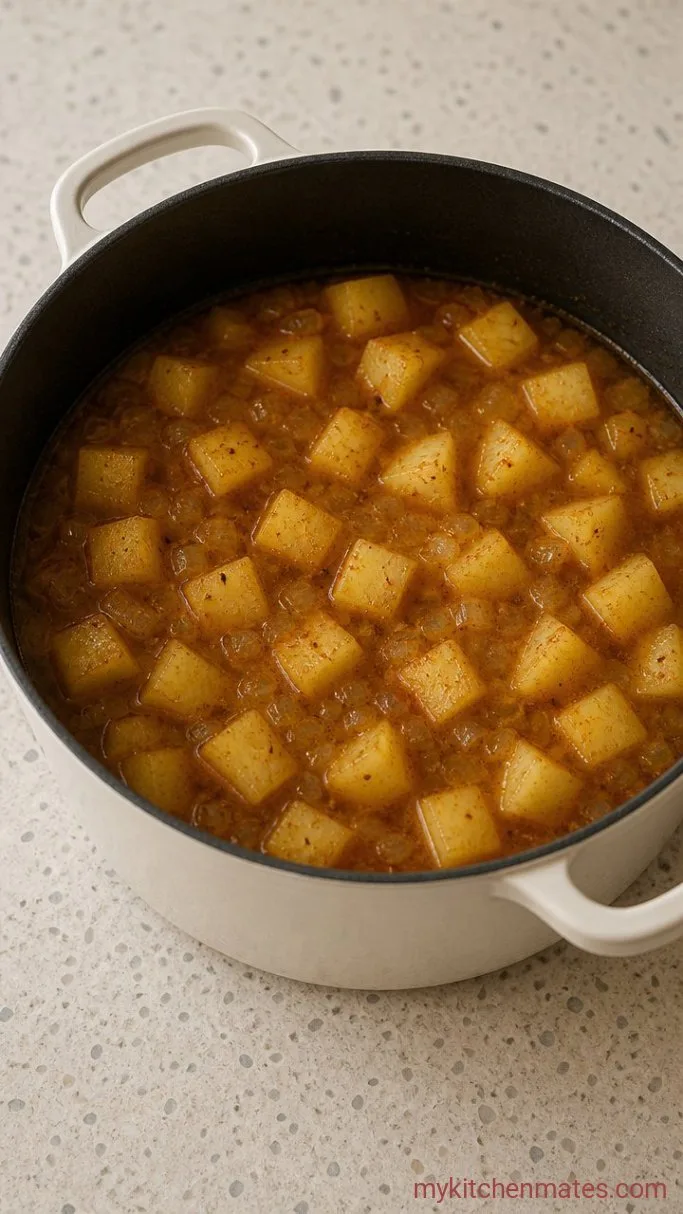 Step 3: Simmer the Potatoes