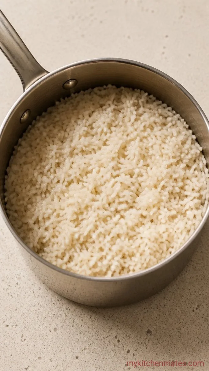 30-Minute Chicken Shawarma Rice Bowl Step 3: Simmer the Rice