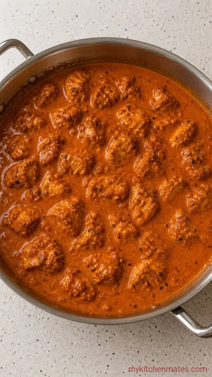Creamy Butter Chicken Curry (Easy Weeknight Recipe) Step 3: Simmer the Sauce