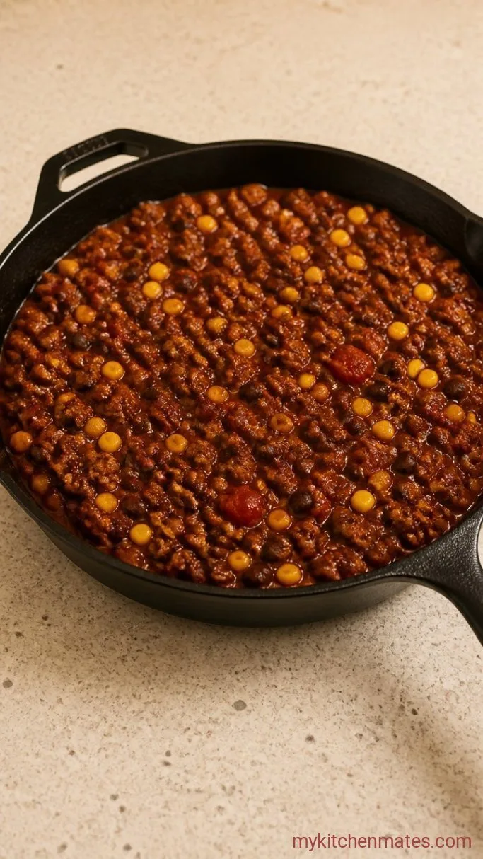 One-Pan Taco Skillet Dinner in 30 Minutes Step 3: Simmer the Skillet