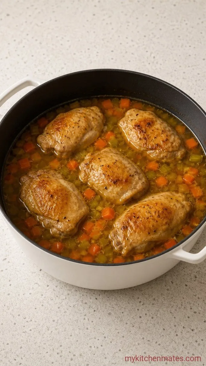 One-Pot Turmeric Chicken Soup Step 3: Simmer the Soup