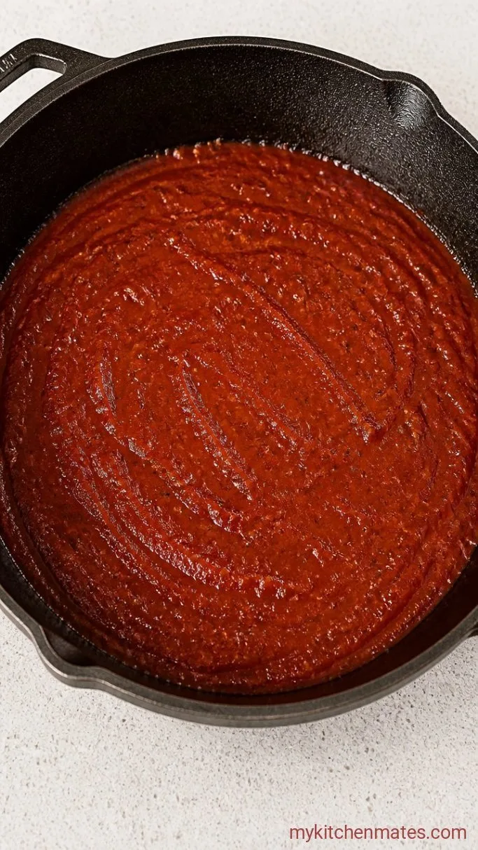 30-Minute Creamy Red Sauce Pasta Step 3: Simmer the Tomato Sauce
