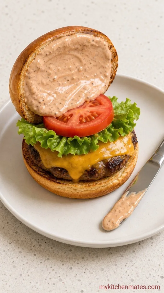 5-Minute Greek Yogurt Burger Sauce Step 3: Slather and Serve
