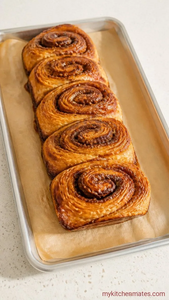 30-Minute Croissant Cinnamon Rolls Step 3: Slice and Bake