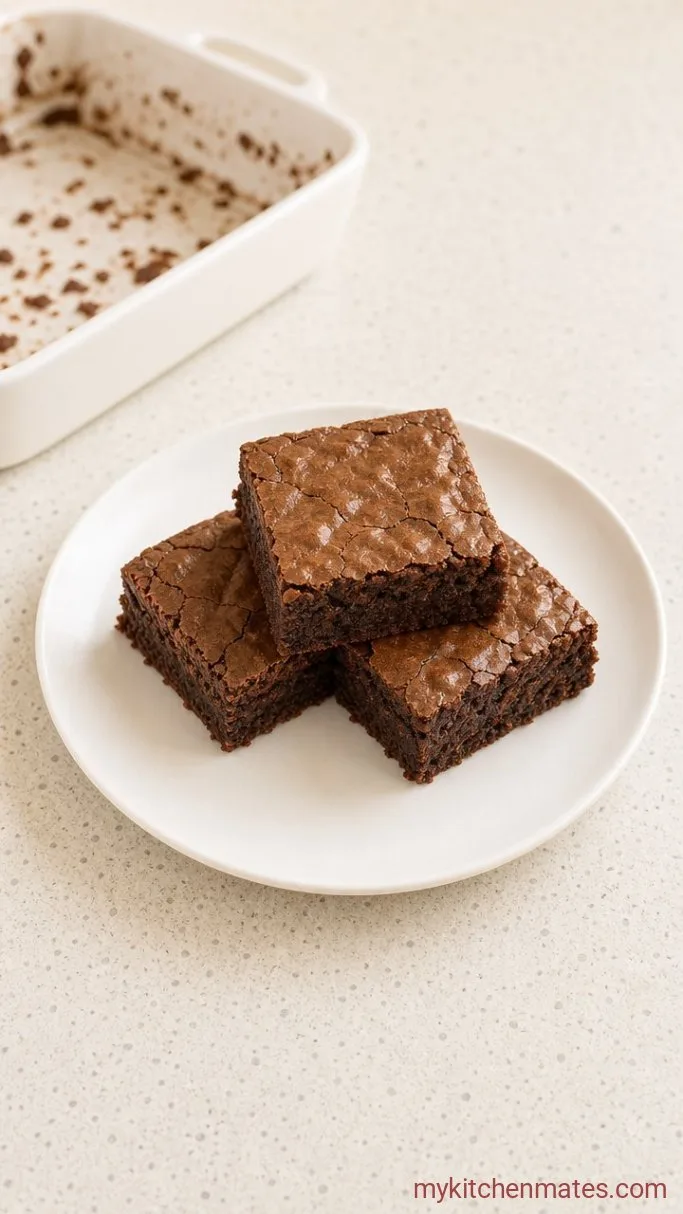 Fudgy 3-Ingredient Cake Mix Brownies Step 3: Slice and Serve