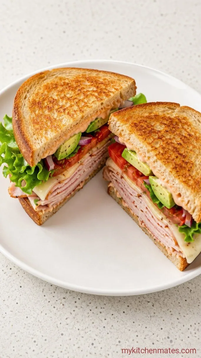 Quick Smoked Turkey Sandwich with Chipotle Mayo Step 3: Slice and Serve