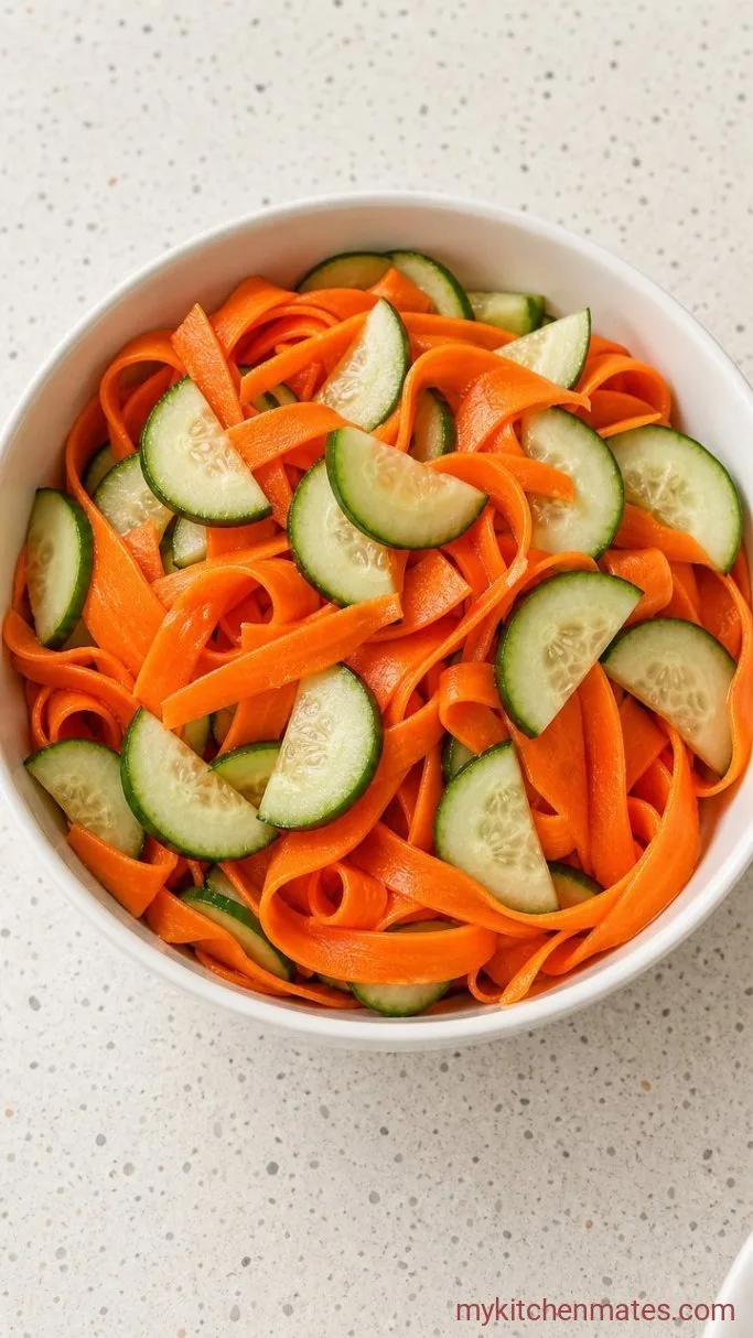 Quick Miso Salmon Noodle Bowl Step 3: Slice and Toss the Vegetables